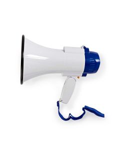 NEDIS MEGAPHONE MAXIMUM RANGE 250 M MICROPHONE BUILT-IN SIREN RECORDING FUNCTION - MEPH150WT